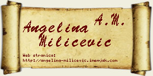 Angelina Milićević vizit kartica